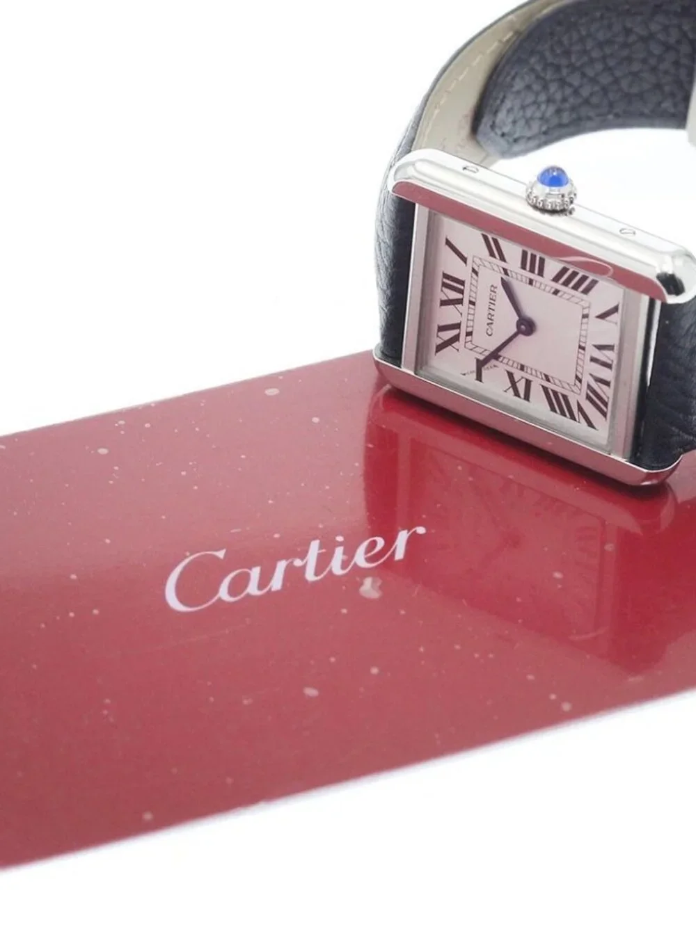 CARTIER Tank solo SM WSTA0030 Silver Dial Quartz Ladies Watch_972682